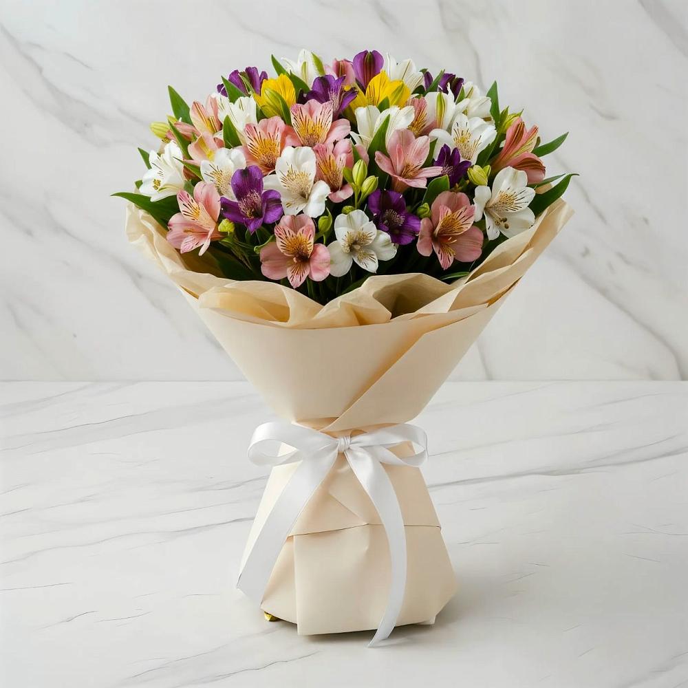 Букет цветов из: Альстромерии в Бояркино