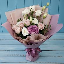 Букет цветов из:  Розы и Лизиантусы в Бояркино