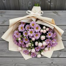 Букет цветов из:  Розы и Хризантемы в Бояркино