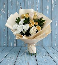 Букет цветов из:  Розы и Хризантемы в Бояркино