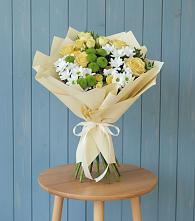 Букет цветов из:  Хризантемы и Розы в Бояркино