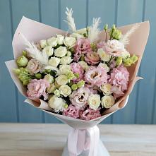 Букет цветов из:  Альстромерии и Розы #REPLACE_PRED# Бояркино
